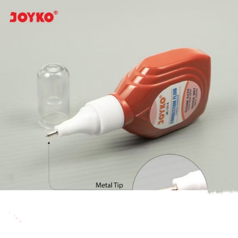 

correction fluid/Tipe X cair joyko jk 101A(1 pak isi 12 pcs)