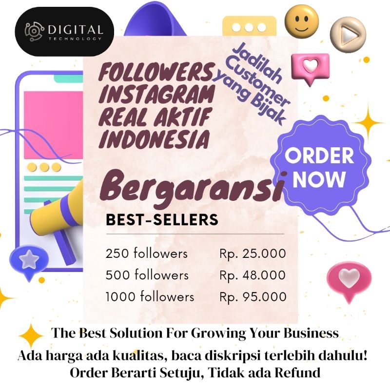 Followers Instagram AKTIF Indonesia | FOLLOWERS PERMANEN