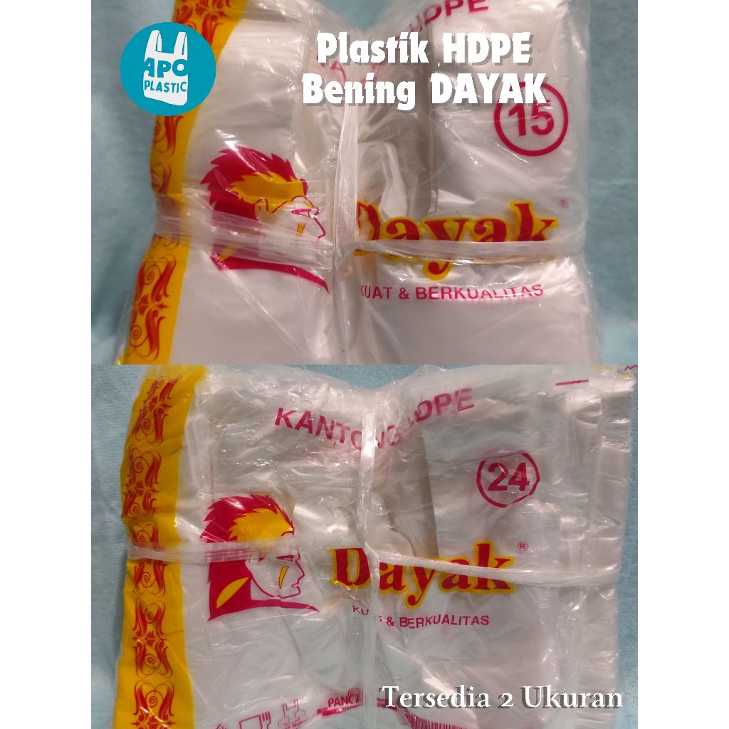 PLASTIK KRESEK HDPE BENING DAYAK KUAT & BERKUALITAS