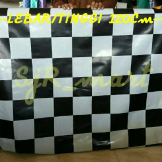 BIG PROMO KARPET LANTAI KARPET MEJA Harga Per 1 Meter CATUR HITAM PUTIH  Karpet Plastik Lantai Tapla