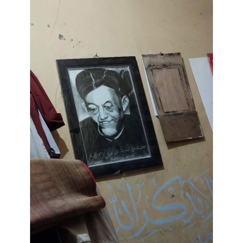 Sketsa Wajah Hitam Putih A4 ,A3 (12R) ,A2 (20R)Realist Custom Free Figura  SK.01