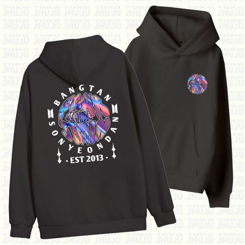 Hoodie Jumper Sablon Bangtan Park Jimin Chrome Texture Streetwear DB