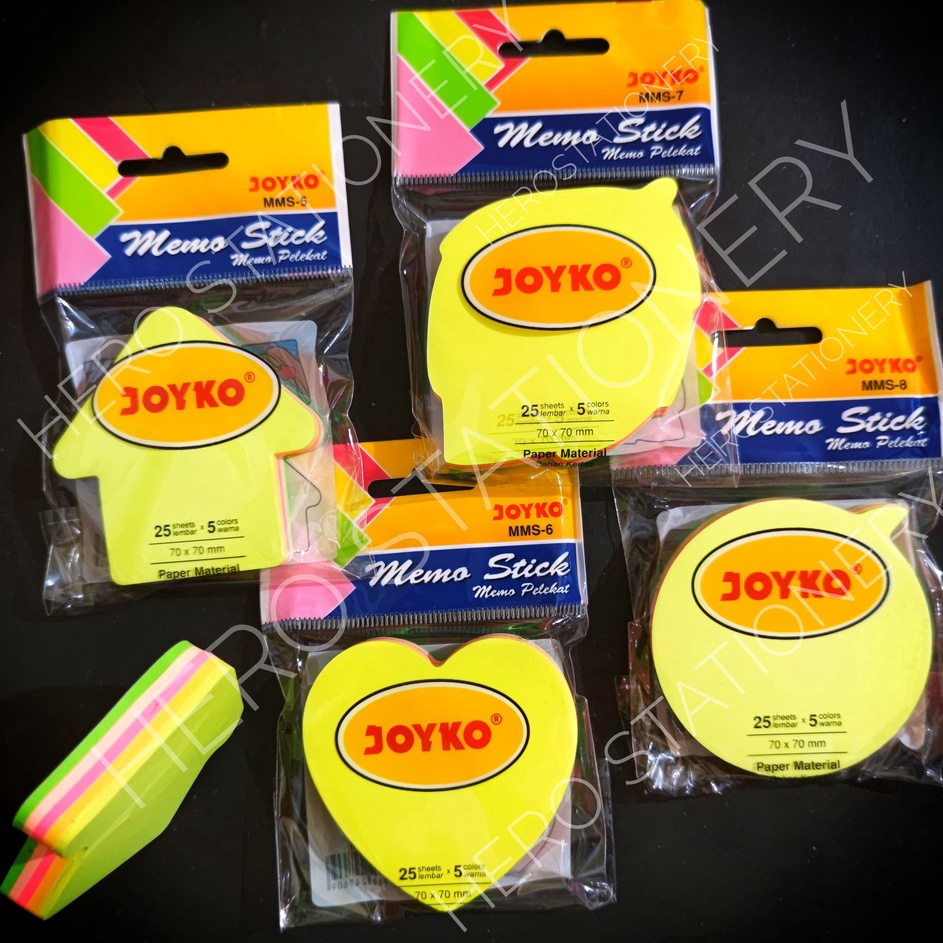 

PROMO AWAL TAHUN memo stick sticky note 5 warna love hati daun leaf panah balon pesan MMS5 MMS6 MMS7 MMS8