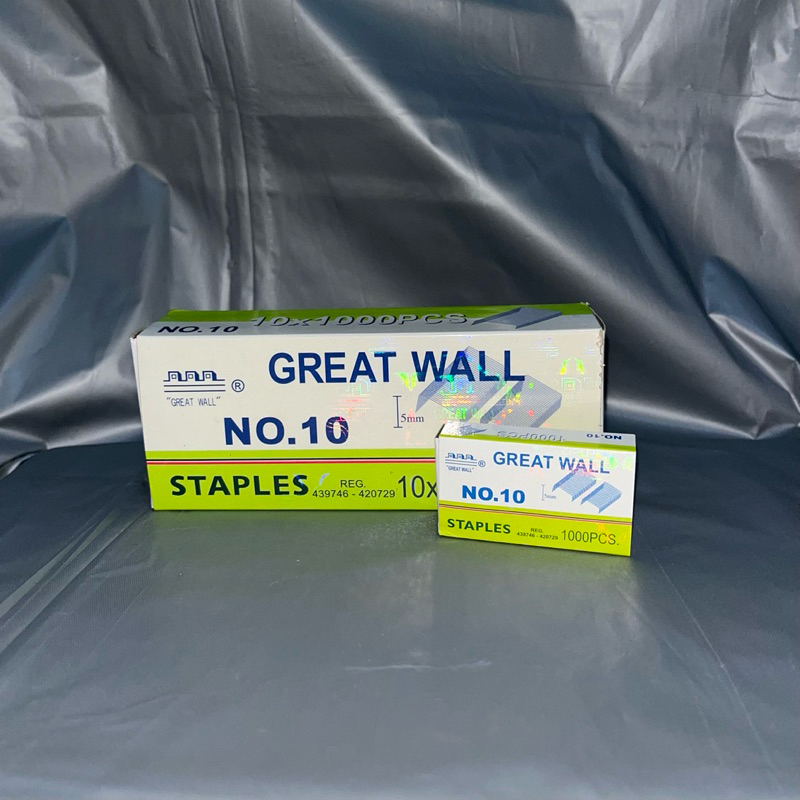 

ISI STAPLES GREAT WALL NO.10 ISI STAPLES KECIL REFFIL STAPLER ISI STAPLES GREAT WALL KECIL