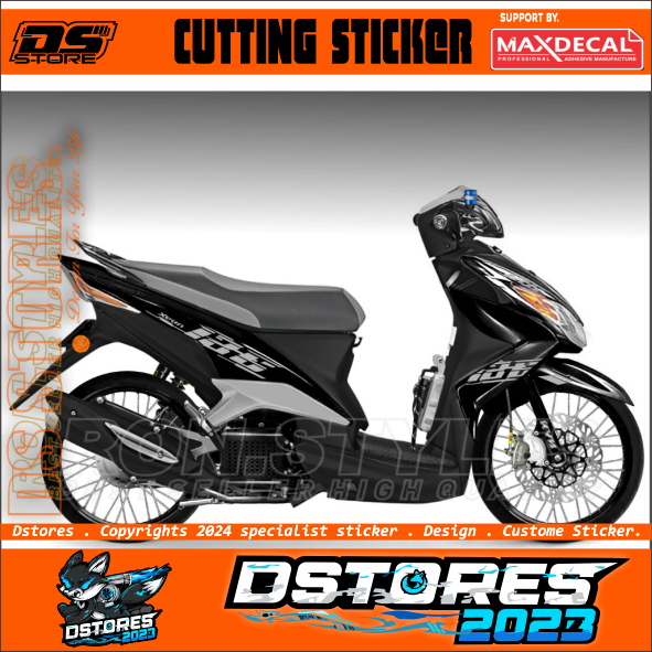 V2 CUTTING STICKER STRIPING VARIASI XEON RC XEON KARBU STIKER XEON KARBU LIS BODY XEON STRIPING XEON