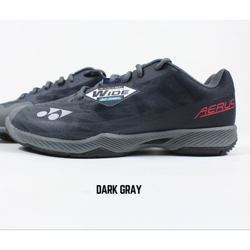 Sepatu Badminton Yonex Aerus Z3 Wide Dark Grey Original