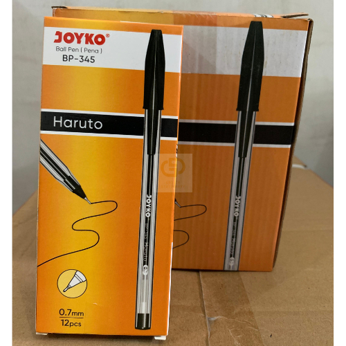 

(1 LUSIN / 12 PCS) Ball Pen Pulpen Pena Joyko BP-345 Haruto 0.7 mm