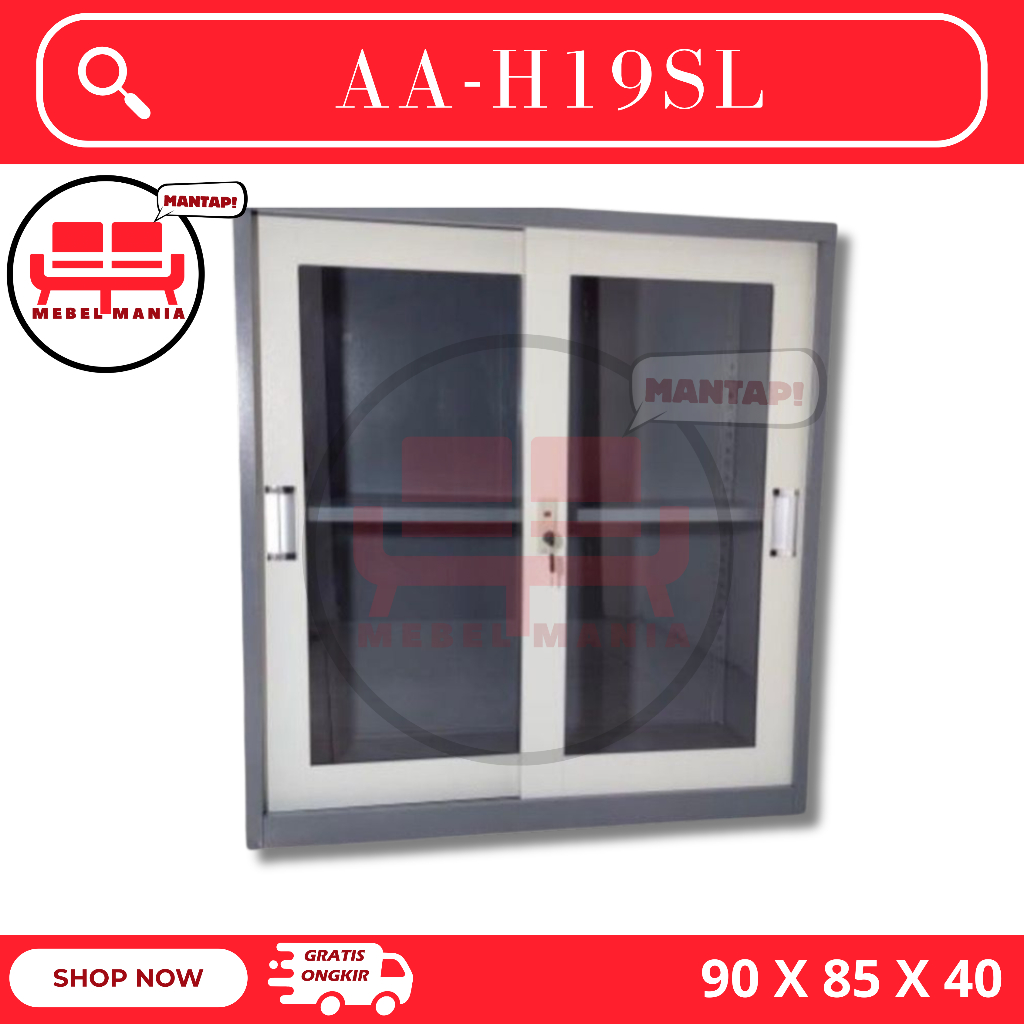 Lemari Arsip Besi Cabinet Pendek AA-H19SL - Lemari besi Pendek