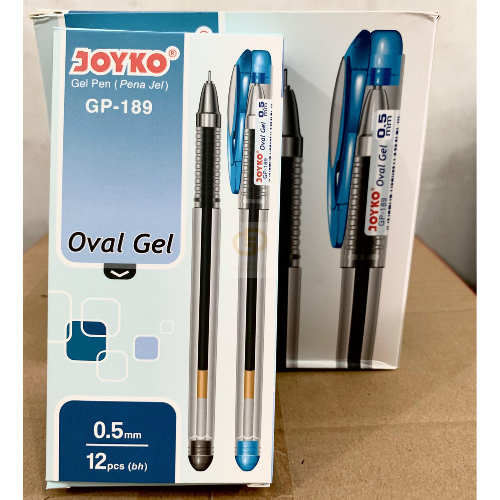 

Gel Pen Pulpen Pena Joyko GP-189 Oval Gel 0.5 mm (1 Box isi 12 Pcs)