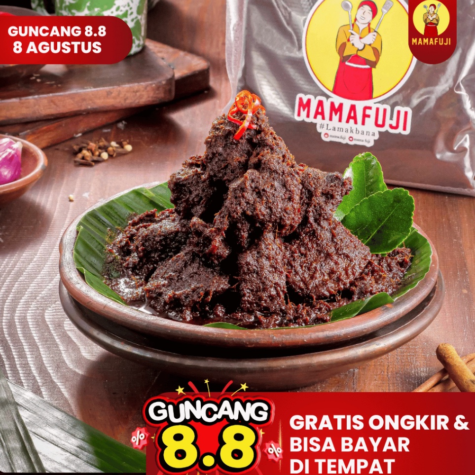 

Buruan Serbu Mamafuji Rendang Padang Asli 7gr Ukuran Besar