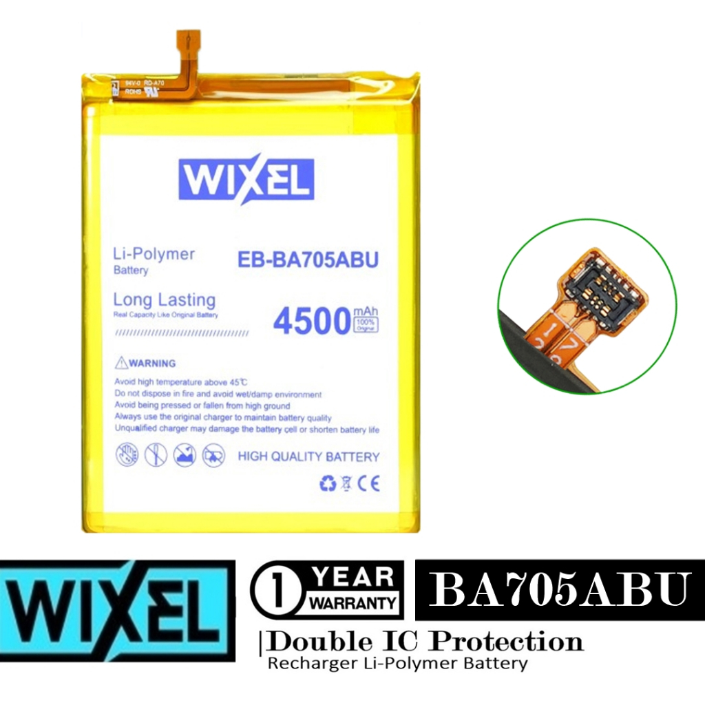 Baterai Wixel Samsung Galaxy A70 A705 A705F SM-A705F EB-BA705ABU Double IC Protection
