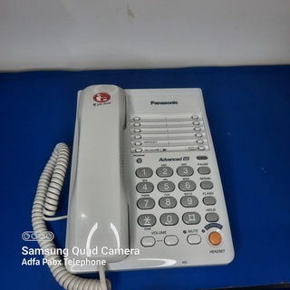 stn NEW Pesawat telepon rumah dan kantor panasonic KX T2371 MXW putih