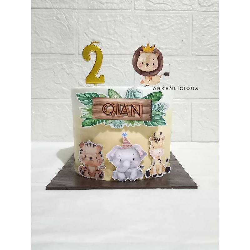 

Kue ulang tahun binatang | Safari cake | kue ultah karakter