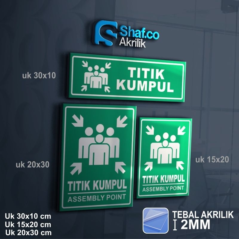 

AKRILIK SIGN BOARD TITIK KUMPUL // ACRYLIC // RAMBU // // 2 MM