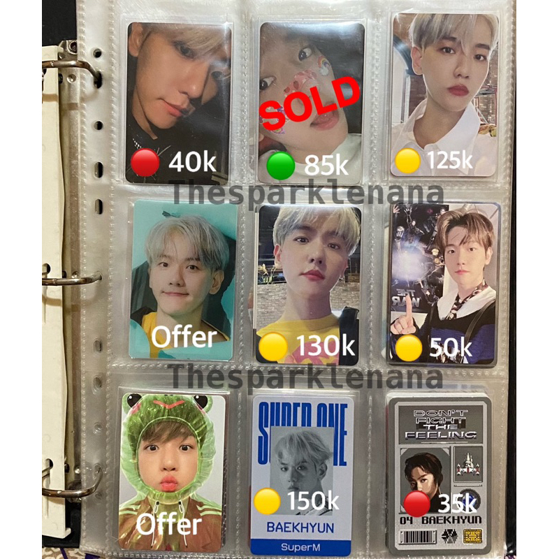 PC / Photocard Baekhyun Exo SuperM (Baca Deskripsi)