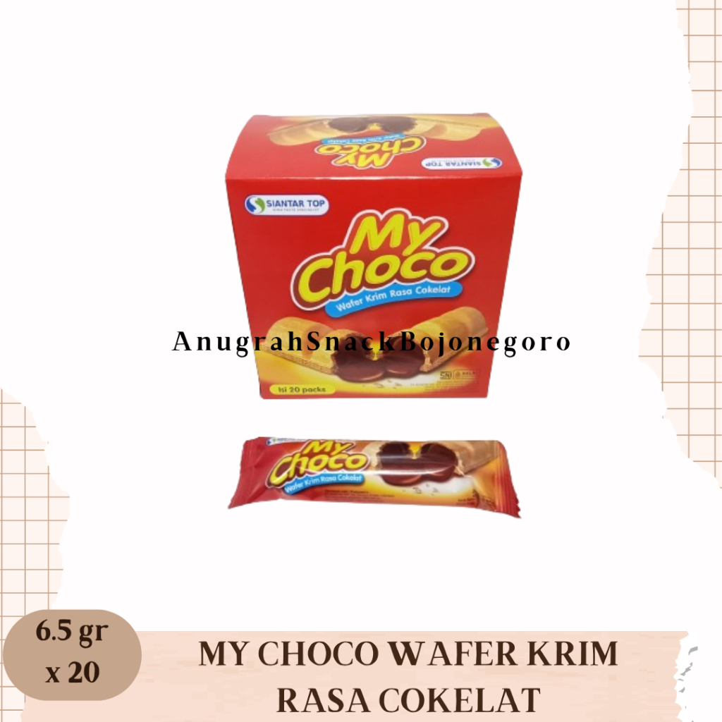 

My Choco Wafer Krim Rasa Cokelat 6.5gr x 20