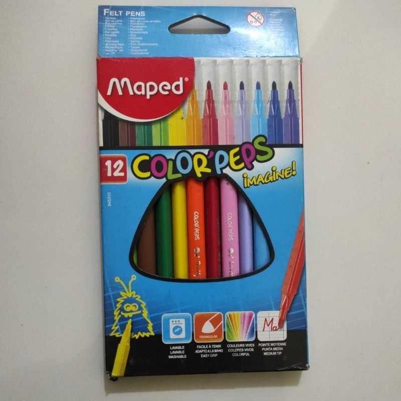

Maped 12 Color'peps Imagine - Maped Spidol 12 Warna