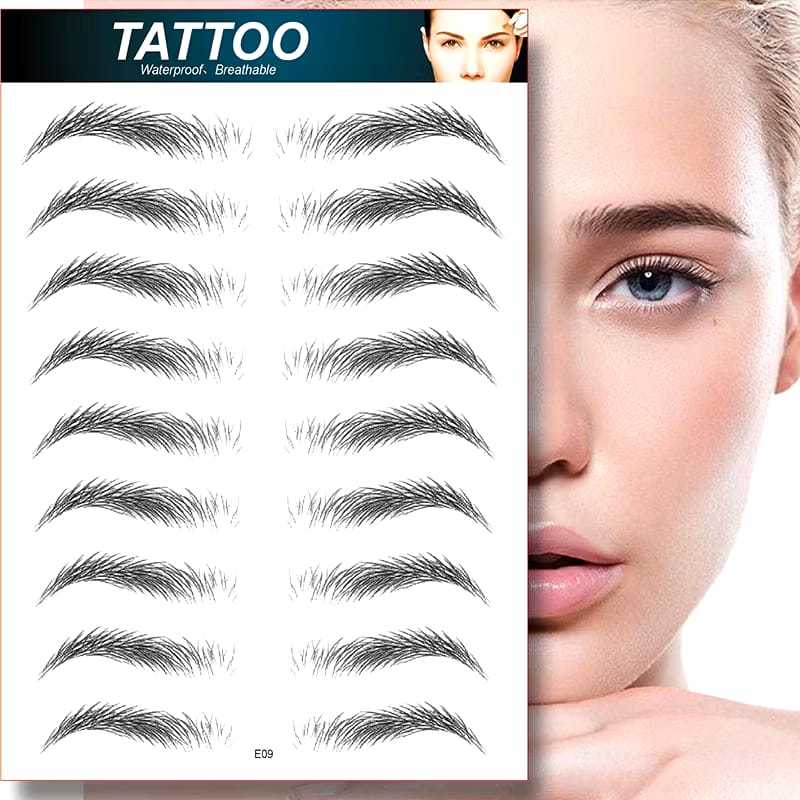 sticker Tato Alis Eyebrow Tattoo Alis Waterproof Eyebrow Sticker Alis 6D Stiker Alis Sulam