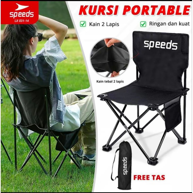 Kursi Lipat Speeds Outdoor Kursi Lipat Camping Portable Serbaguna