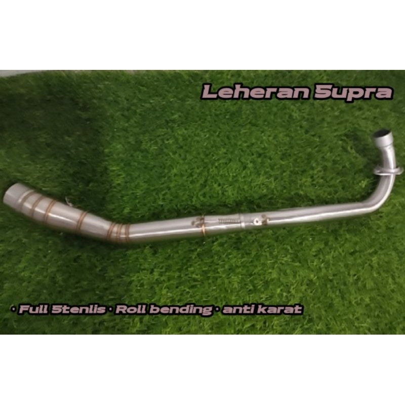 Leheran Knalpot Supra Fit / Supra x125 Full Stainles Out 50mm (Leher saja)