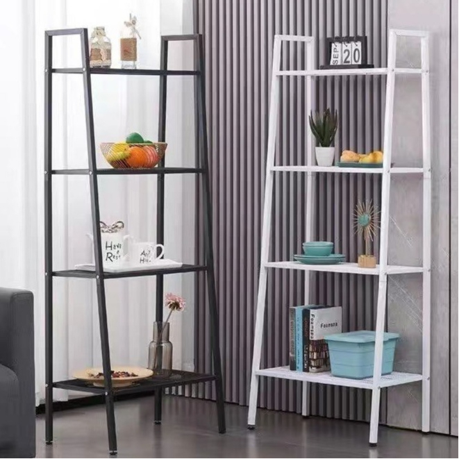 SHENAR, RAK SUSUN BESI 4 TINGKAT RAK BUKU PAJANGAN MINIMALIS SERBAGUNA / RAK DAPUR BESI ANTI KARAT /