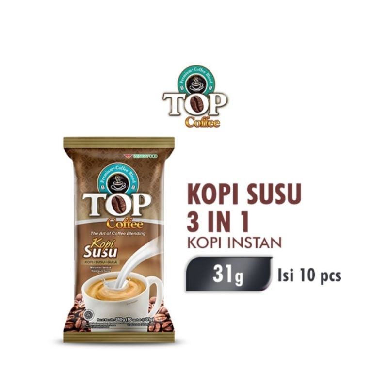 

top coffe kopi gula susu 3 in 1