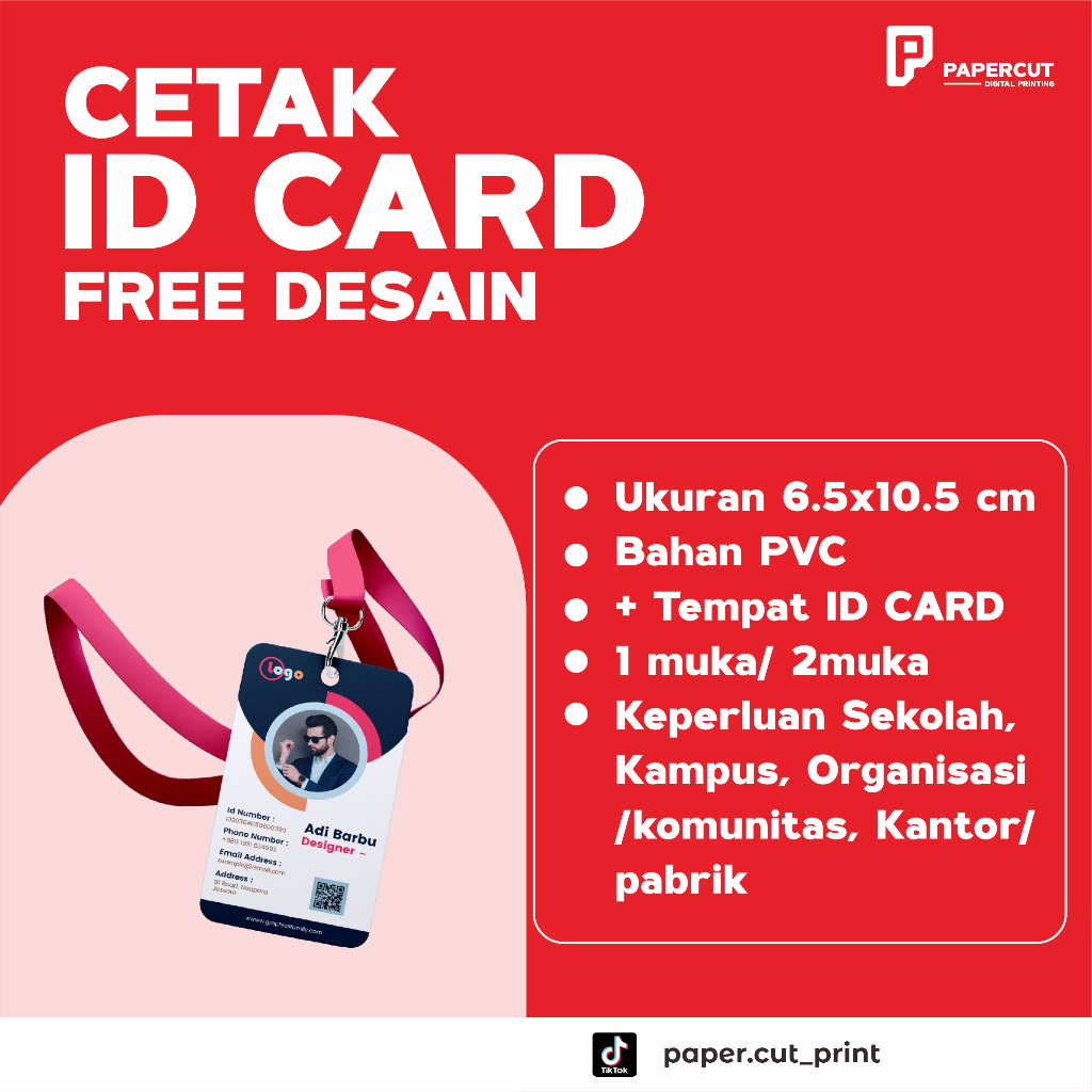 

CETAK ID CARD Kartu Tanda Pengenal