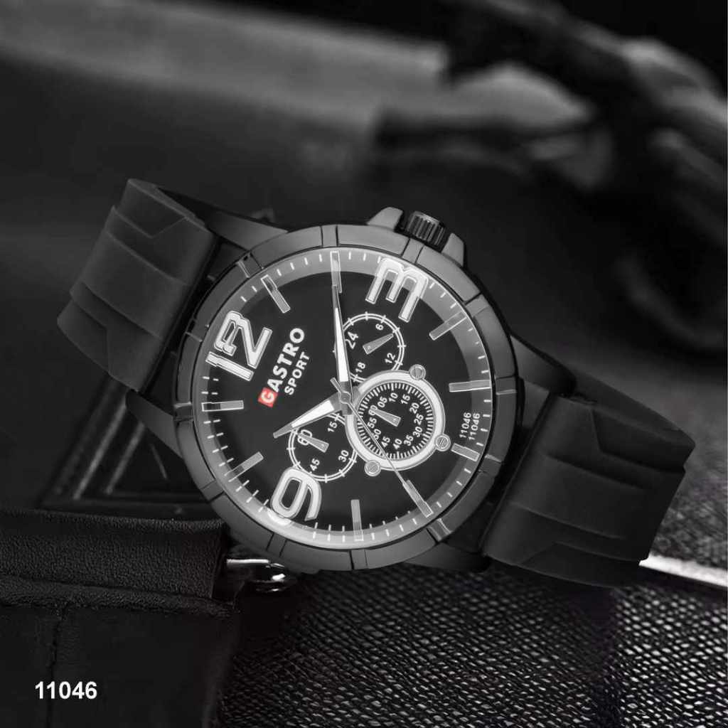 Colfi Jam Tangan Pria Gastro Sport Analog Chrono Variasi Rubber Premium Anti Air