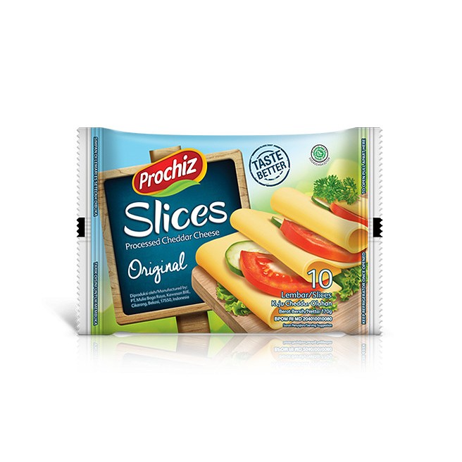 

PROCHIZ SLICES CHEDDAR ORIGINAL 10S 160GR