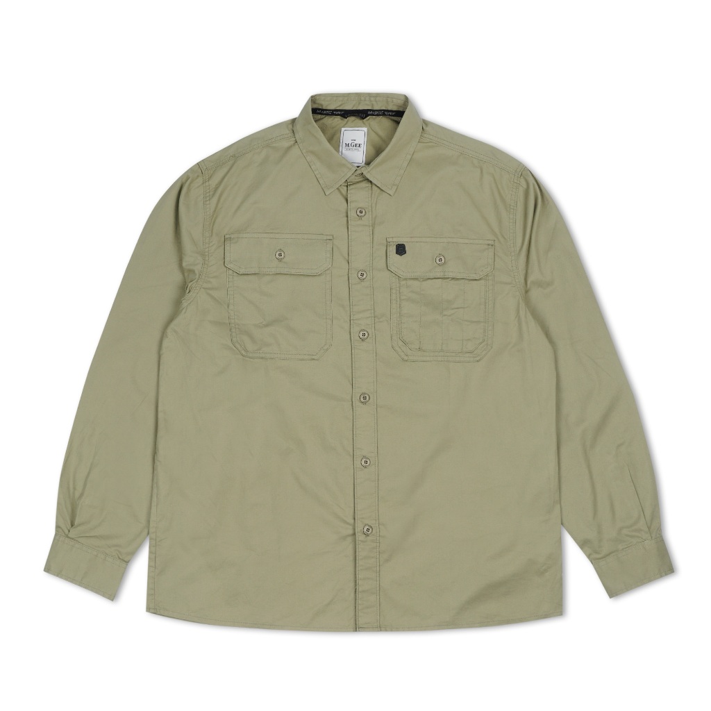 Kemeja MGEE Original - Kemeja Kerja Outdoor Lengan Panjang Original MGEE Gordon CKPL 071 Light Olive