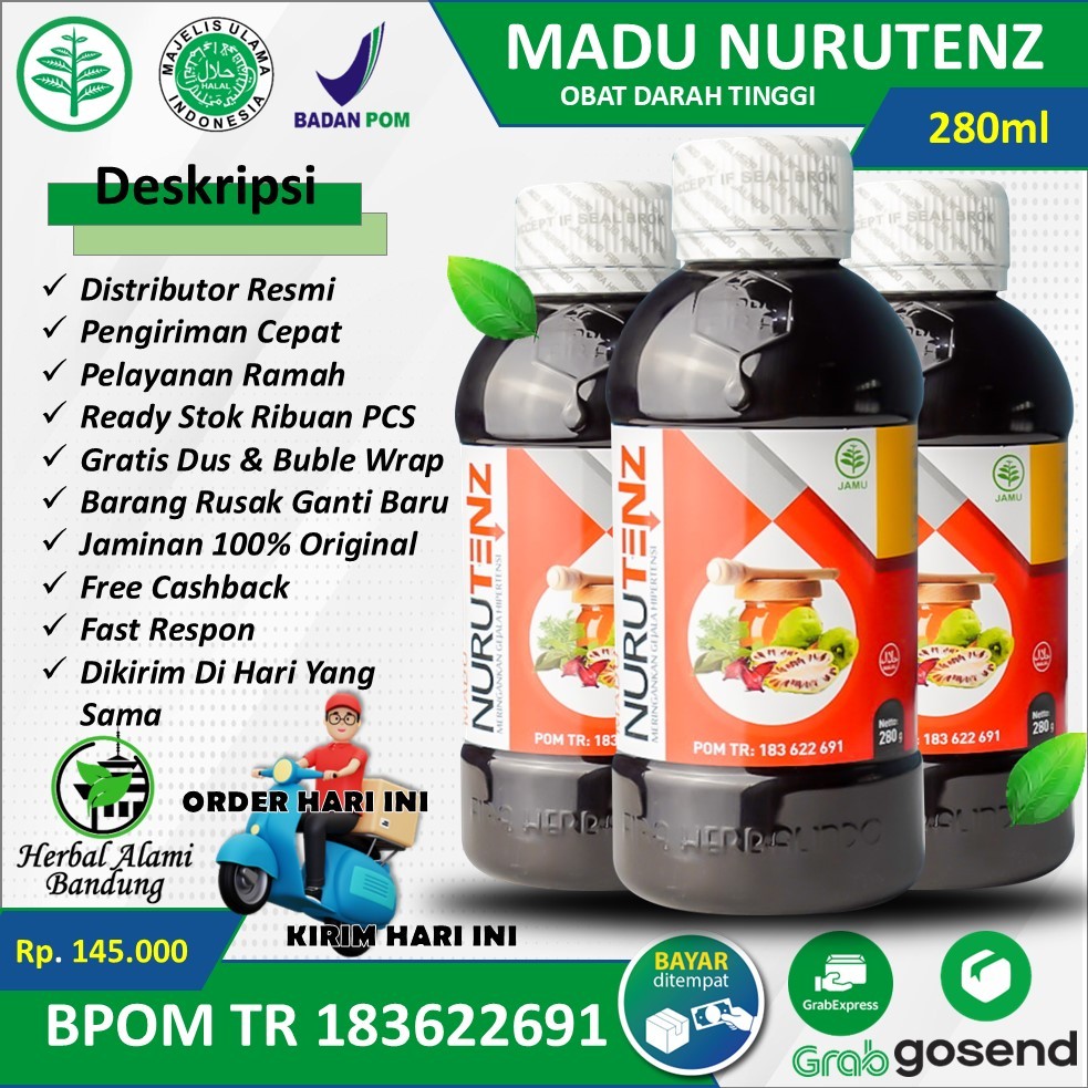 Madu Nurutenz Asli Obat Hipertensi Obat Darah Tinggi Obat Penurun Darah Tinggi Paling Ampuh