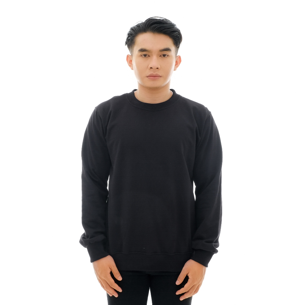 Brofash - Sweater Crewneck Pria Cowok Laki Laki Dewasa Polos Original 100% Branded Terbaru 2024 Hita