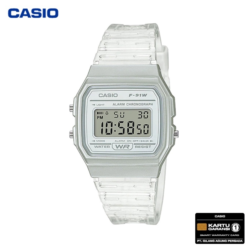 JAM TANGAN CASIO WANITA CASIO F-91WS-7 / F91WS CASIO ORIGINAL