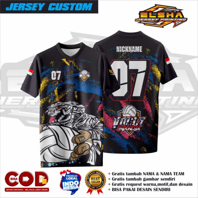 JERSEY VOLI/JERSEY VOLI FULL PRINTING/JERSEY VOLI CUSTOM NAMA/JERSEY VOLI WANITA/JERSEY VOLI PRIA
