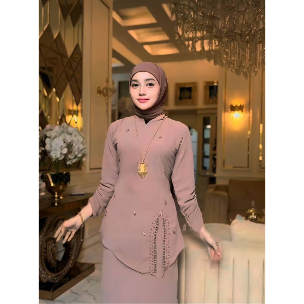 ONE SET BAJU KURUNG MELAYU PREMIUM NBILLAA BUSUI BAHAN MAXMARA DRESS PESTA BAJU KONDANGAN WANITA SER