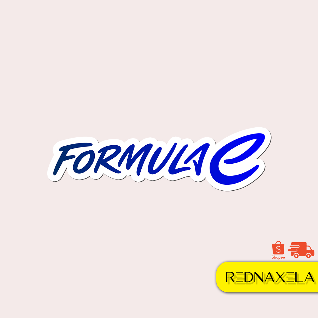 

Stiker Vinyl Formula E Logo Outdoor High Quality Waterproof Sticker