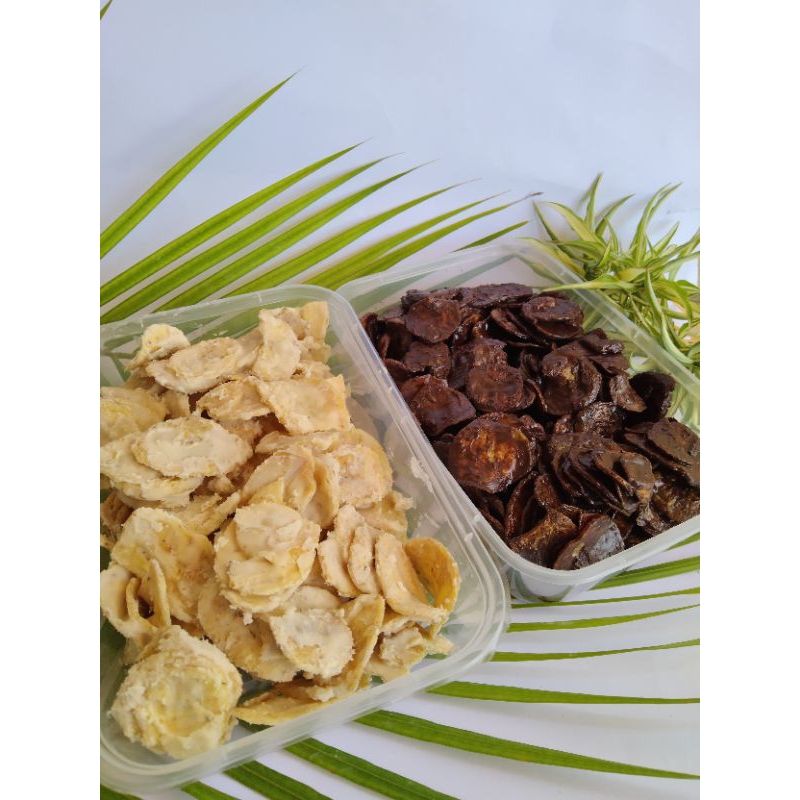 

PAKET BLUNDING KRIPIK PISANG lumer rasa Coklat & Tiramisu