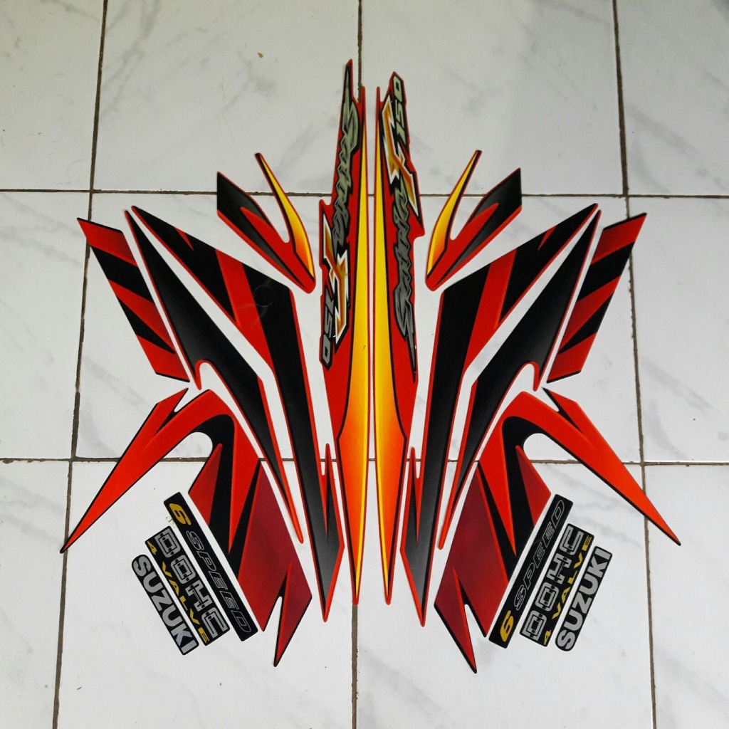 striping standar motor satria fu 150 2008