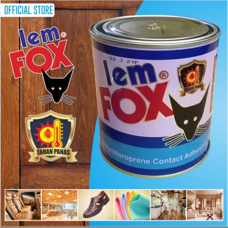 Lem Fox Biru Kaleng 600 gram