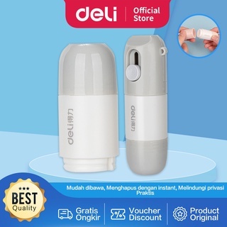 

Deli Roller Stamp / Stempel Pelindung Data 2 in 1 Dengan Cutter / Penghapus Nama + Alamat Resi JQ12X