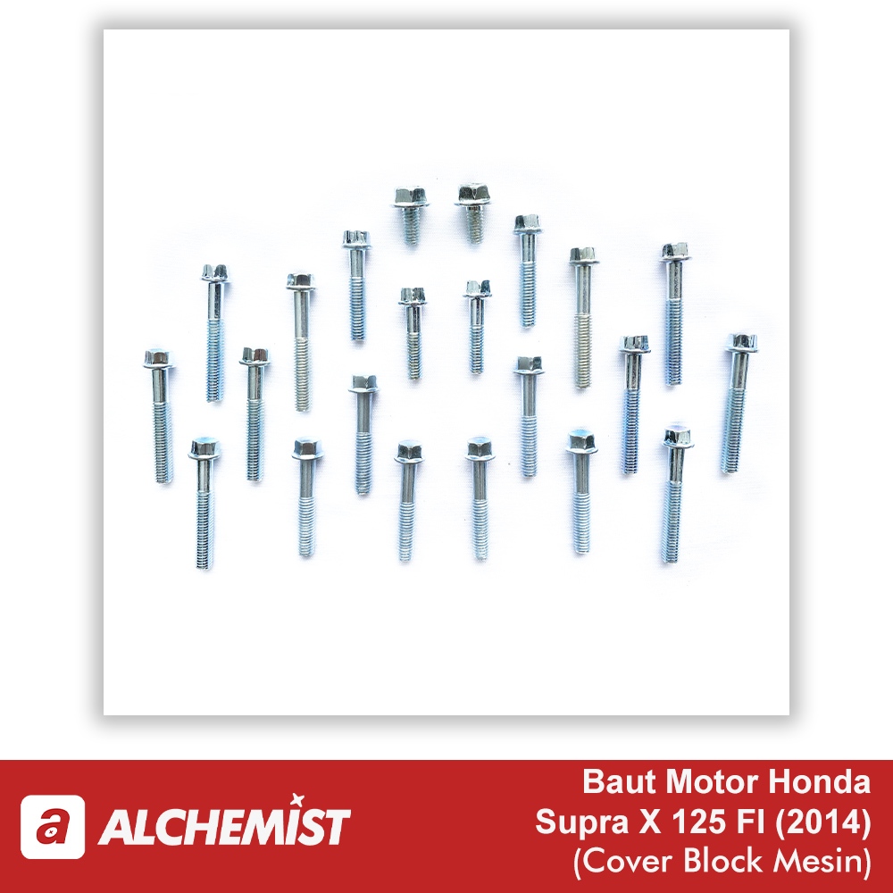 Baut Block Mesin Supra X 125 FI / Baud Bak Mesin Kanan Kiri Supra X 125 FI / Baut Baud Block Mesin K