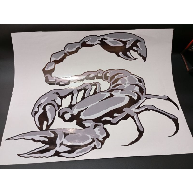 

striker vinyl gambar besar (scorpio abu-abu)