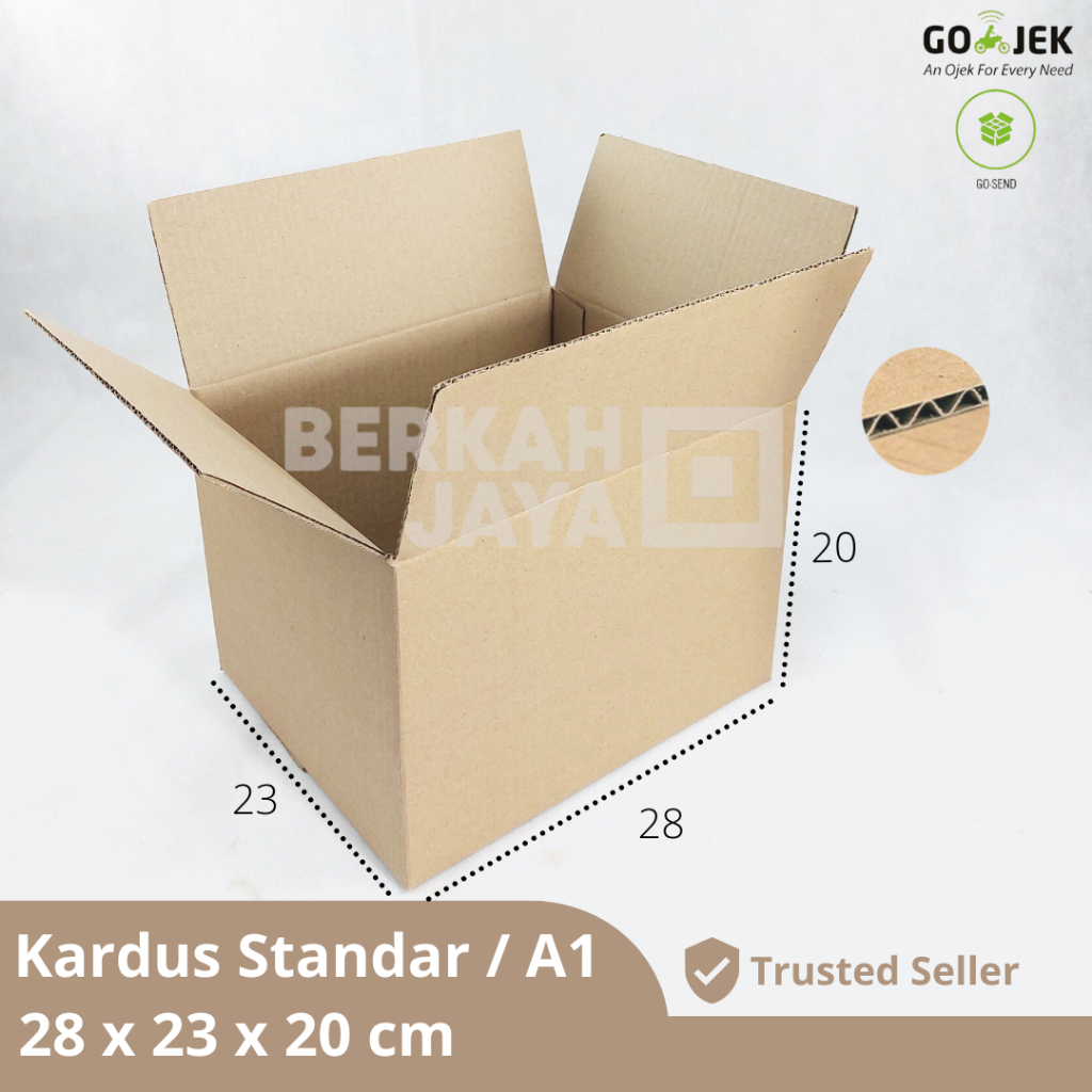 

Kardus / Box / Karton / Aksesoris / Kotak / Dus Packing Helm / Dus Sembako / Dus Tas Sepatu – 28 X 23 X 20 cm (Kardus 28 x 23 x 20 cm)