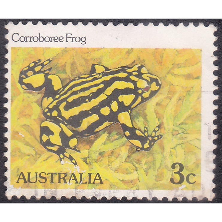 

A 10822 SATU BUAH PRANGKO AUSTRALIA NOMINAL 3C TEMA SATWA CORROBOREE FROG DENGAN KONDISI SUDAH ADA CAP