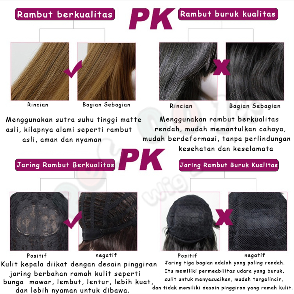 RB3 M- Wig Hatsune Miku Wig Cosplay Hatsune Miku Orang Dewasa/Anak-Anak Dapat Menggunakannya