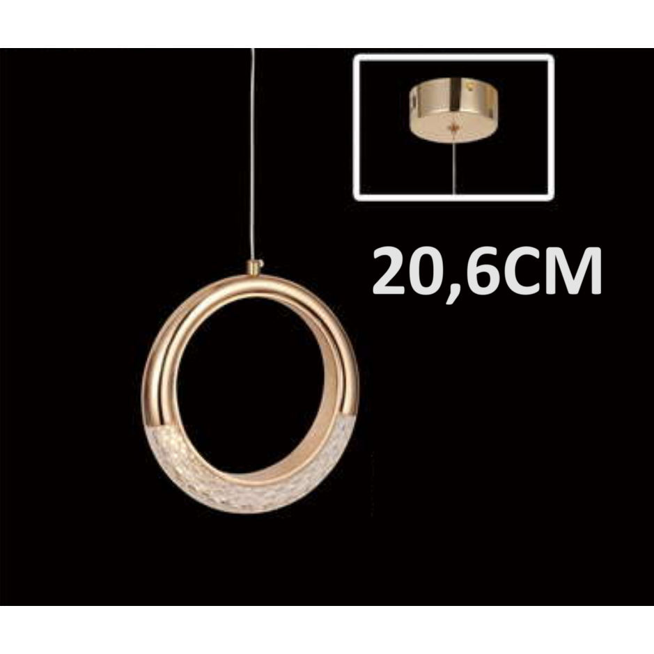 FL 1932 LAMPU GANTUNG BULAT LED SATUAN MODERN MINIMALIS DEKORASI HIAS MEWAH