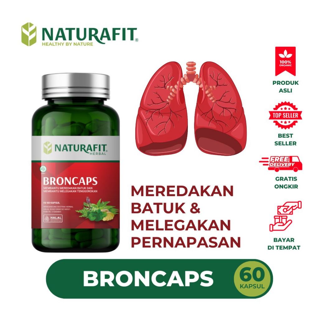 BRONCAPS Naturafit - Obat Batuk Berdahak Paling Ampuh