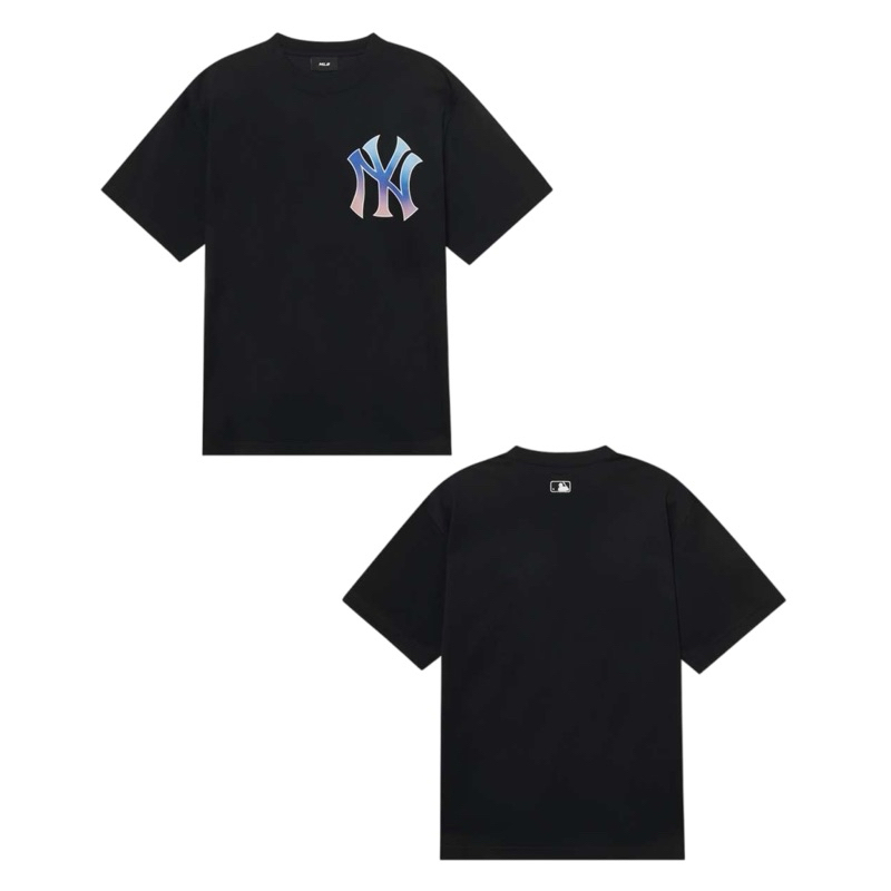 MLB NY Yankees Basic Big Logo Black Tshirt - ORI