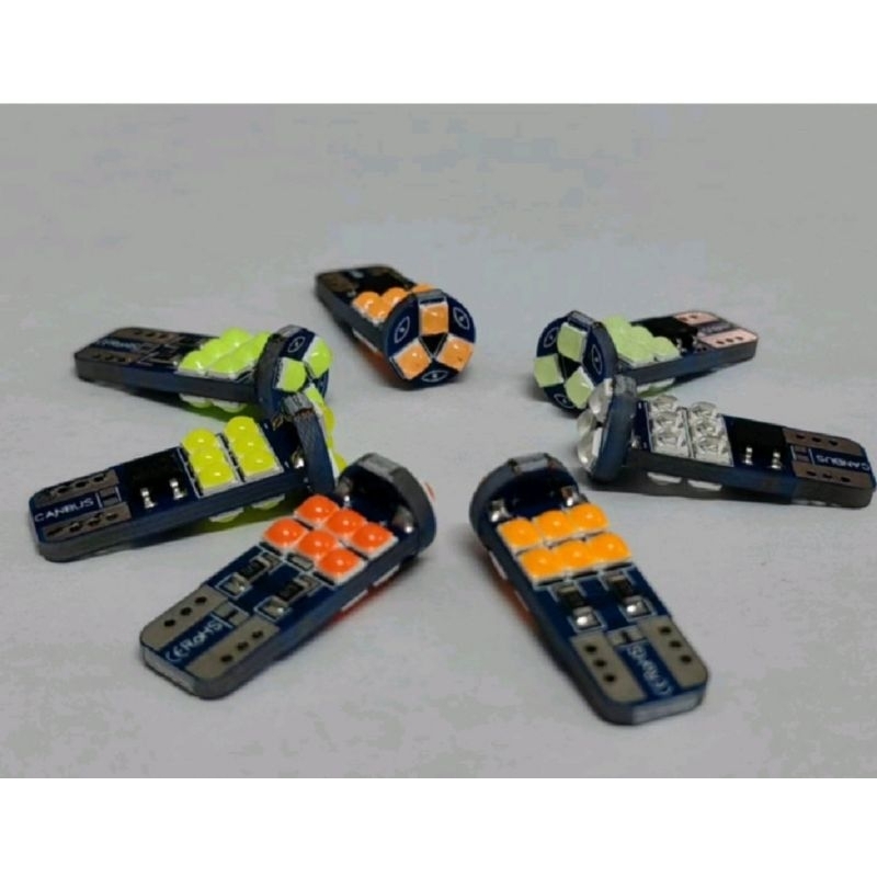 lampu led mobil motor t10 w5w 15smd chip3030 sen dajjal 15mata
