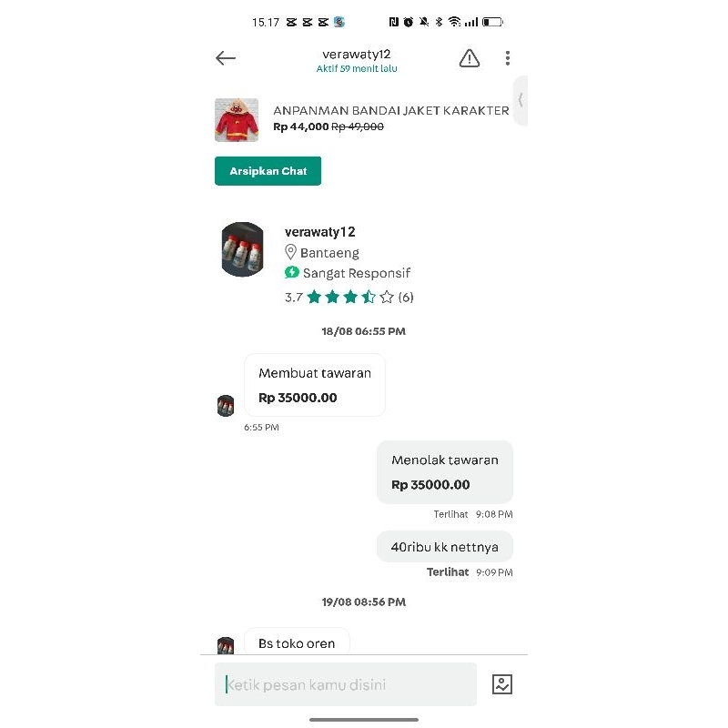 Anpanman Jaket Karakter